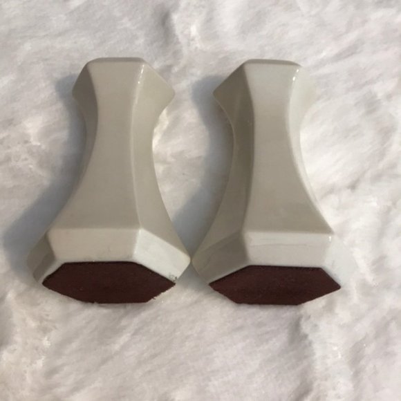 Vintage Porcelain Candlestick Holders Set of 2 - Picture 4 of 5